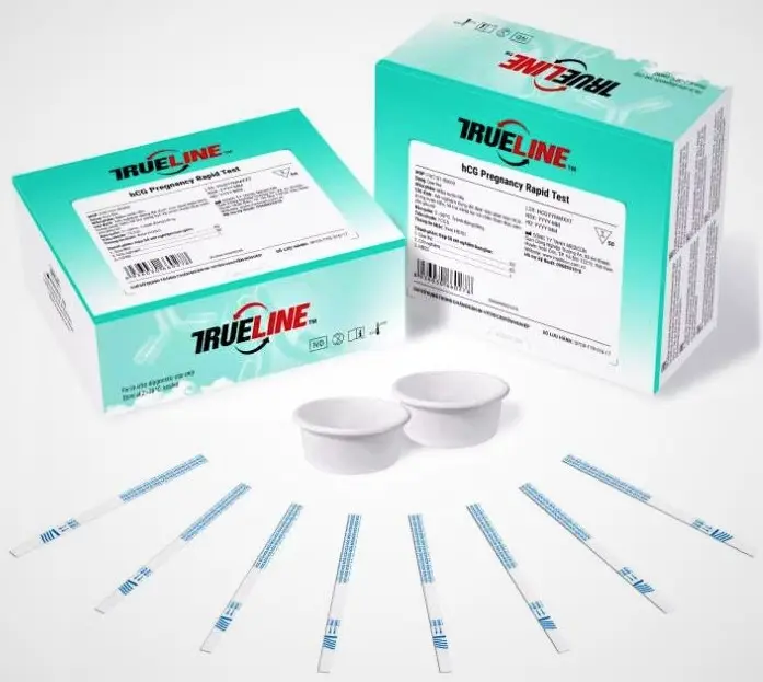 Que thử phát hiện thai sớm (Trueline™ hCG Pregnancy Rapid Test Strip) (Túi 100 Test)