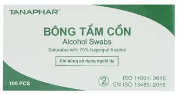 Bông tẩm cồn TANAPHAR (Alcohol Swabs)