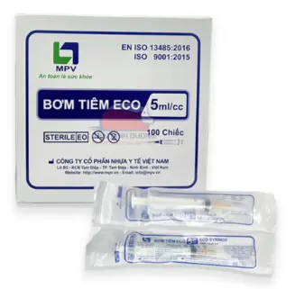 [HH150] Bơm tiêm MPV 5ml kim 25Gx1